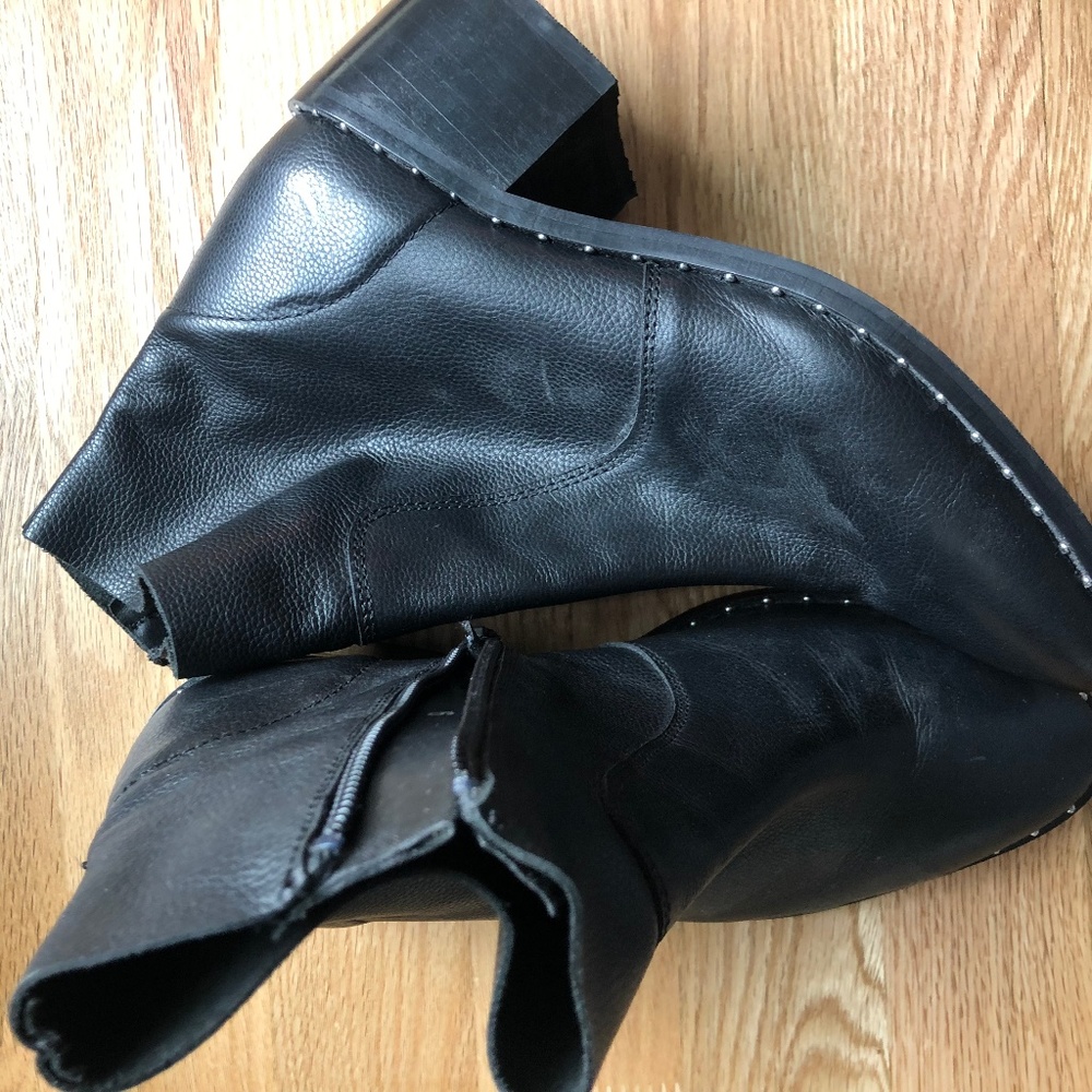 Asos Leather Stud Boot Size 7.5
